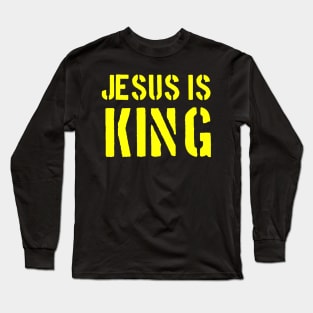 Jesus Is King - Christian Faith Long Sleeve T-Shirt